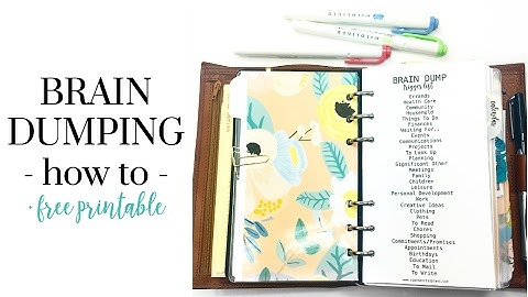Brain Dumping | How To + Free Printable