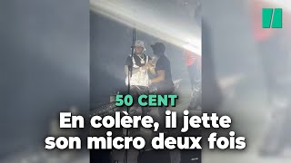 Le rappeur 50 Cent a violemment lancé deux fois son micro en plein concert à Los Angeles