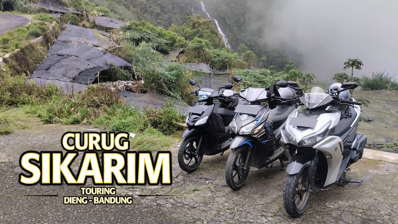 PERJALANAN PULANG via CURUG SIKARIM FULL BERKABUT | TOURING DIENG - BANDUNG | MIO AEROX VARIO | 182#