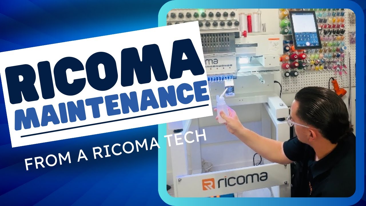How Fix Timer On Ricoma Ricoma Embroidery Machine Maintenance - YouTube
