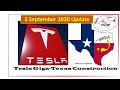 Tesla Gigafactory Texas 3 September 2020 Construction Update