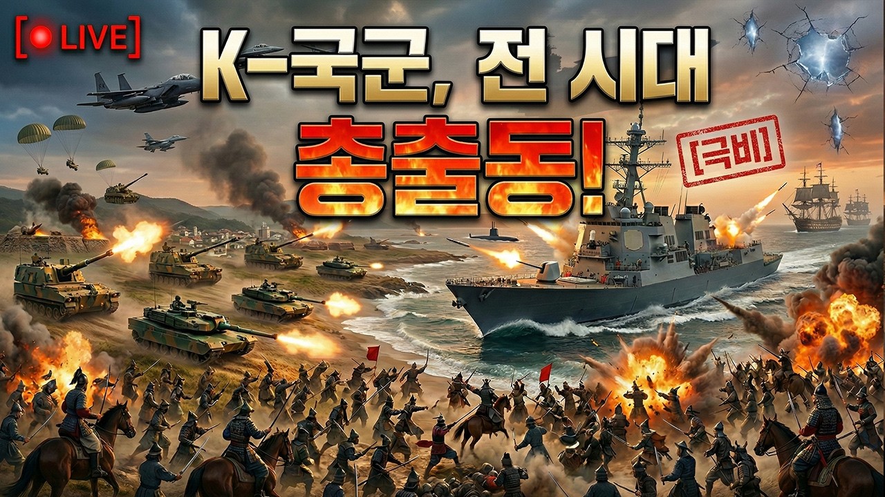 🔴 [실시간] 고려 거란 전쟁 부터 임진왜란까지! 대한민국 국군이 모든 역사적 전장에 개입한다면? | 극비 시공간 타임슬립