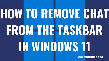 How to Remove Chat from the Taskbar in Windows 11