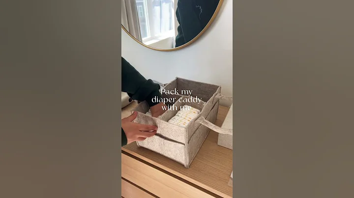 Organizing a diaper caddy