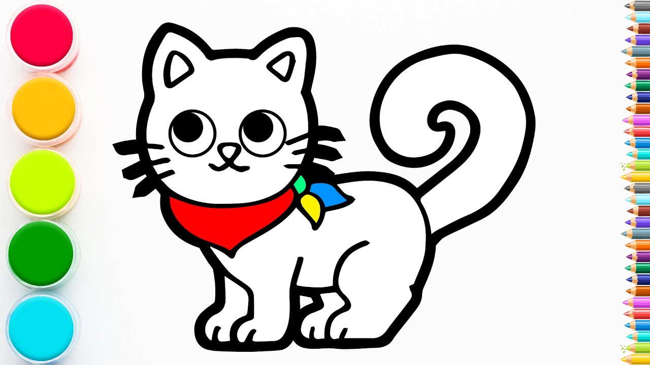 How to Draw a Cat | Step by Step - YouTube