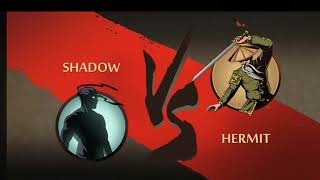Shadow fight 2 gameplay. Defeat Hermit. Kusurigama