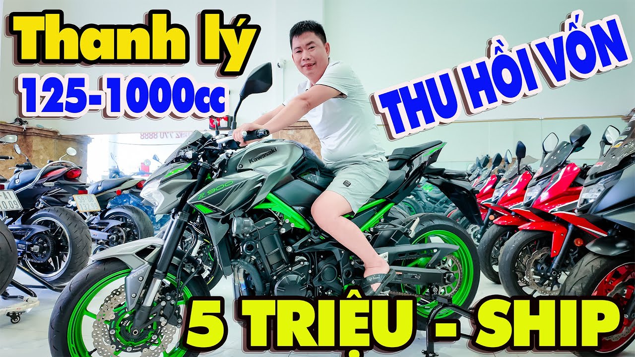 THANH LÝ MOTOR MỚI VỀ THU HỒI VỐN KAWSAKI Z1000 Z900  ZX25R CB650R REBEL 500 R15V3 XSR155 CBR R15V3