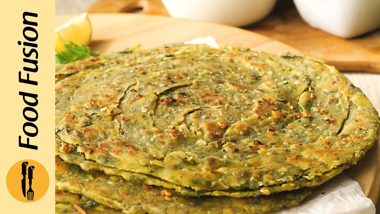 Lachaydar Methi Paratha with Infused Garlic Recipe By Food Fusion