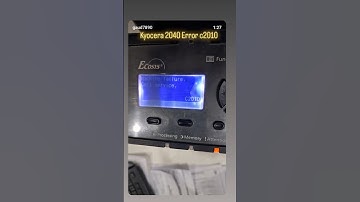 How to kyocera 2040 error c2040