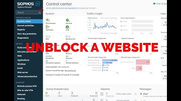 How to unblock blocked websites in sophos firewall. (sophos xg firewall)