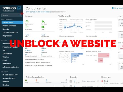 ვიდეო: როგორ დავუშვებ ვებსაიტს Sophos-ზე?