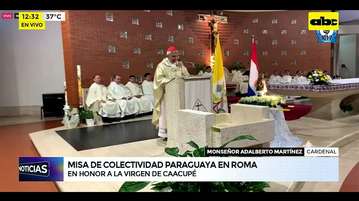 Misa de colectividad Paraguaya en Roma