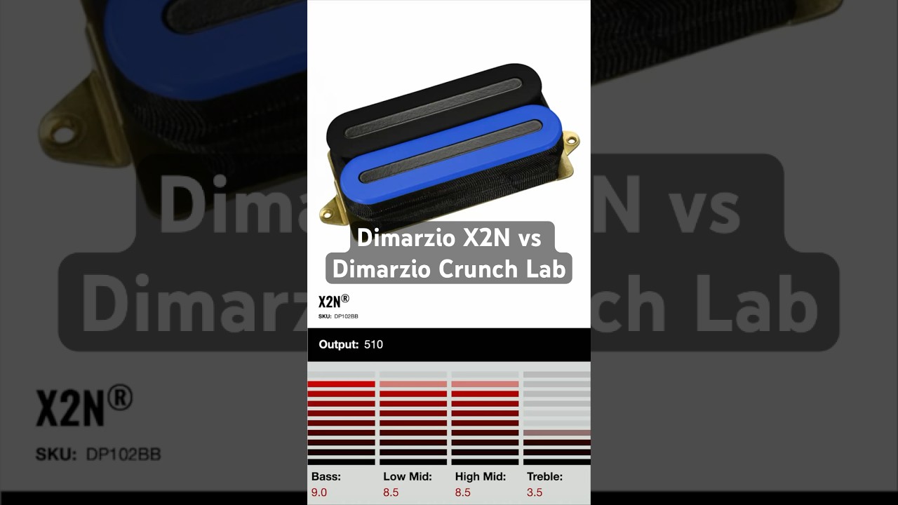 Watch Dimarzio X2N vs Dimarzio Crunch Lab on YouTube Watch Dimarzio X2N vs Dimarzio Crunch Lab on YouTube