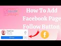 How To Add Facebook Page Follow Button