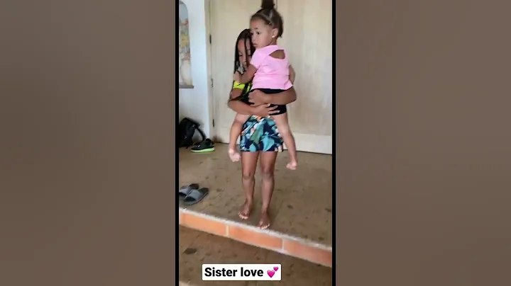 Sister Love, Cali and her little sister Kirah 💕 #shorts | FamousTubeFamily