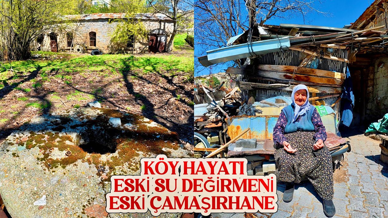 Köy Hayatı, Tarihi Su Değirmeni ve Çamaşırhane! Burdur Kurna Köyü