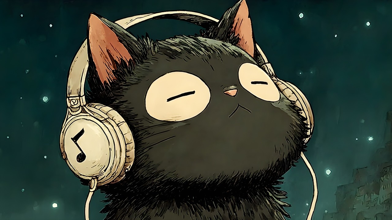 Perfect for nighttime: Cat Jazz Relaxation - Calming LoFi & Jazz