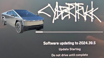 Tesla Cybertruck Software Firmware Update 2024.39.5 and Release Notes