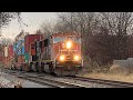 CSX L305 & CN Q122 @ East Lansing, MI (12/9/24)