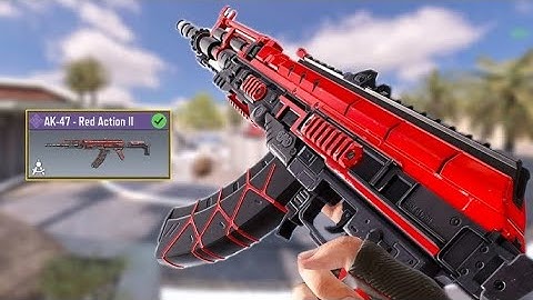 AK 47 RED ACTION PARTIDA MJ COD MOBILE