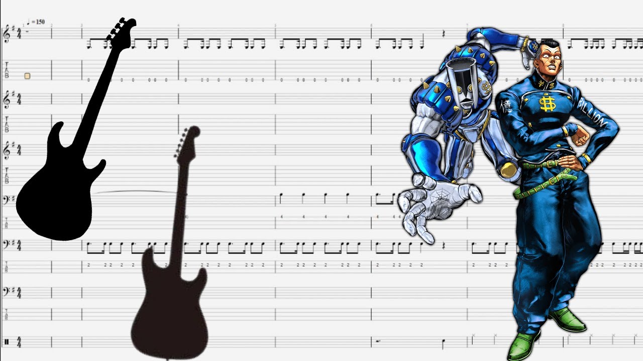 【楽譜(TAB)】ザ・ハンド 虹村億泰/Okuyasu theme (The Hand)【ジョジョの奇妙な冒険 4部】 YouTube