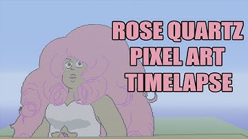 Minecraft Rose Quartz Pixel Art Timelapse (Steven Universe)