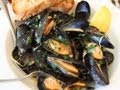Drunken Mussels Recipe - Mussels Steamed in a Garlic, Lemon & Wine Broth