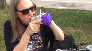 LIVE in the STREETS - Circuit Bent Robot & Vocoder & Beats - Bill T Miller of Orgy Of Noise