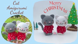 Easy Cat Amigurumi tutorial (4/4)- Crochet hind legs and tail