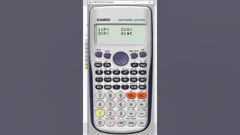 Normal Distribution Table in Scientific Calculator