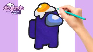 Como Dibujar y Colorear Among Us - Dibujos Para Niños Fácil y Rápido -  Aprende Colores