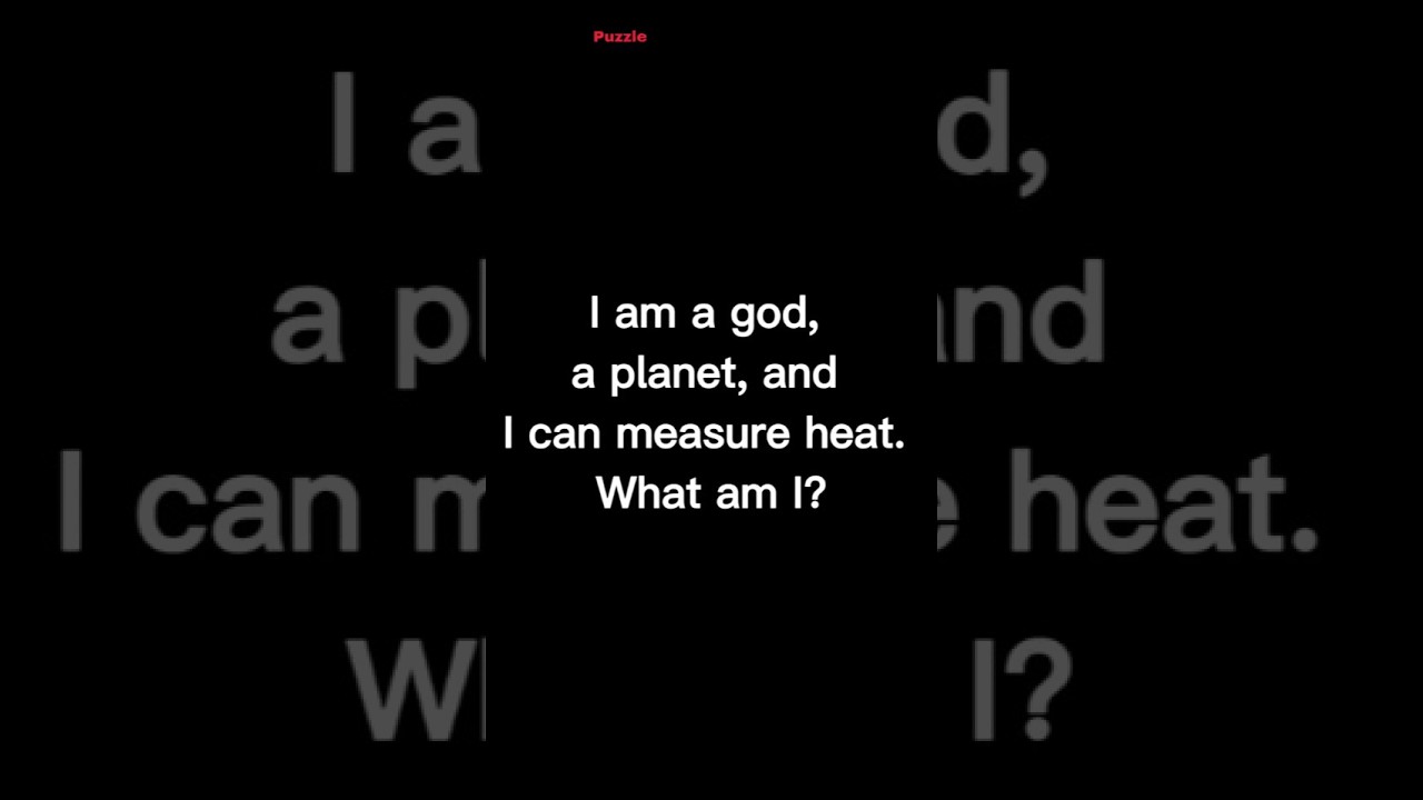 You Can't solve this riddle | 