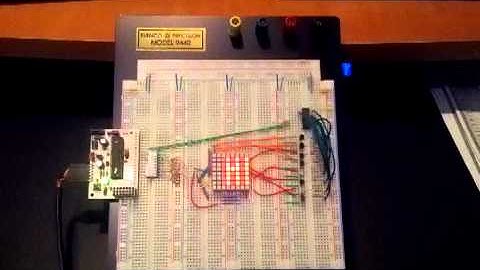 AVR Driven 8x8 LED Matrix
