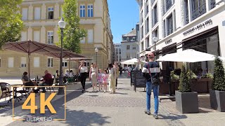 Luxembourg City 🇱🇺 Tour | Street Walk | 4K | Europe | Summer | Virtual Walking | Luxemburg 2022