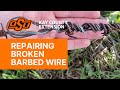 How to Repair Broken Barbed Wire Without Crimps