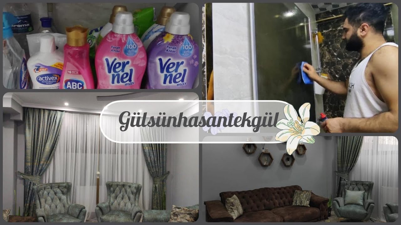 EV TURU💃YENİ PERDELERİM GÜNLÜK TEMİZLİK VLOG 🥰 YouTube