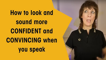 How to speak with conviction