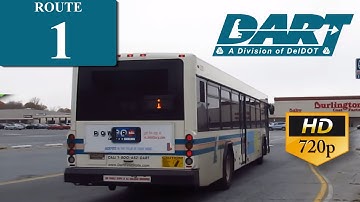 DART First State Ride: 2008 Gillig Low Floor #228 on route 1, Tri-State Mall Bound [HD]