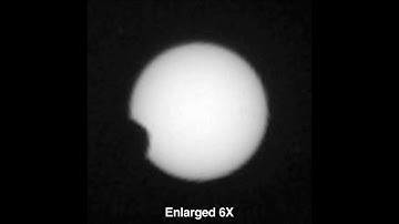 Eclipse at Mars Casts shadow Around Mars Rover curiosity.