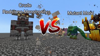 Crude Redstone Monstrosity vs Mutant More  Mob Battle  Minecraft