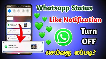 How to Turn Off Whatsapp Status Like Notification | Whatsapp Status Like Update | Seenu Tech Tamil
