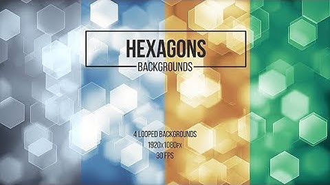 Motion Graphics - Hexagons Backgrounds