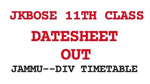 Jkbose 11th datesheet and Revaluation result official details || Dilpreet Dhillon Live jammu mansar