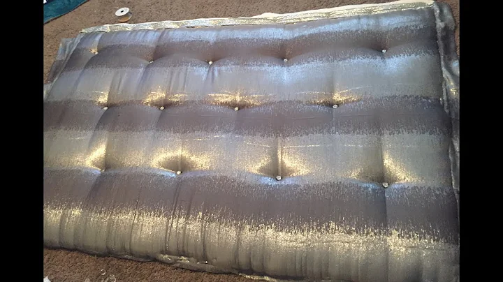 DIY TUFTED HEADBOARD (NO SEWING)!!!!!!