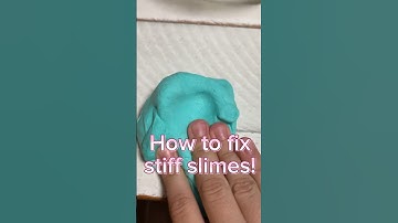 How to fix hard or stiff slimes!! #slime