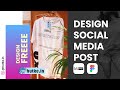 How to create social media post in Figma - Figma Tutorial for Beginners