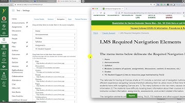 Setting Canvas Navigation