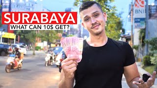 What can $10 get in Surabaya?Trying Indonesian Streetfood (Soto Ayam,Zoo,Train...)