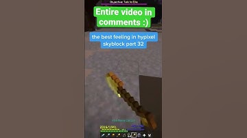 the best feeling in hypixel skyblock part 32 #shorts