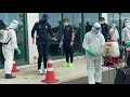 England cricket team disinfected on tour arrival in Sri Lanka